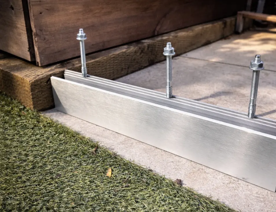 Base fix glass balustrade channel