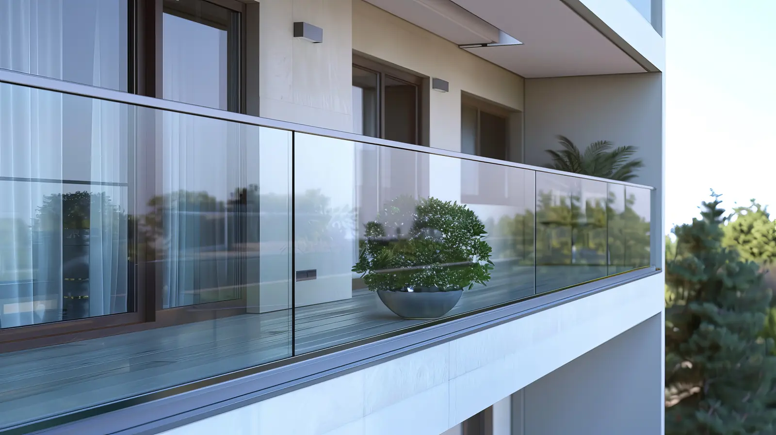 Glass channel for frameless balustrade