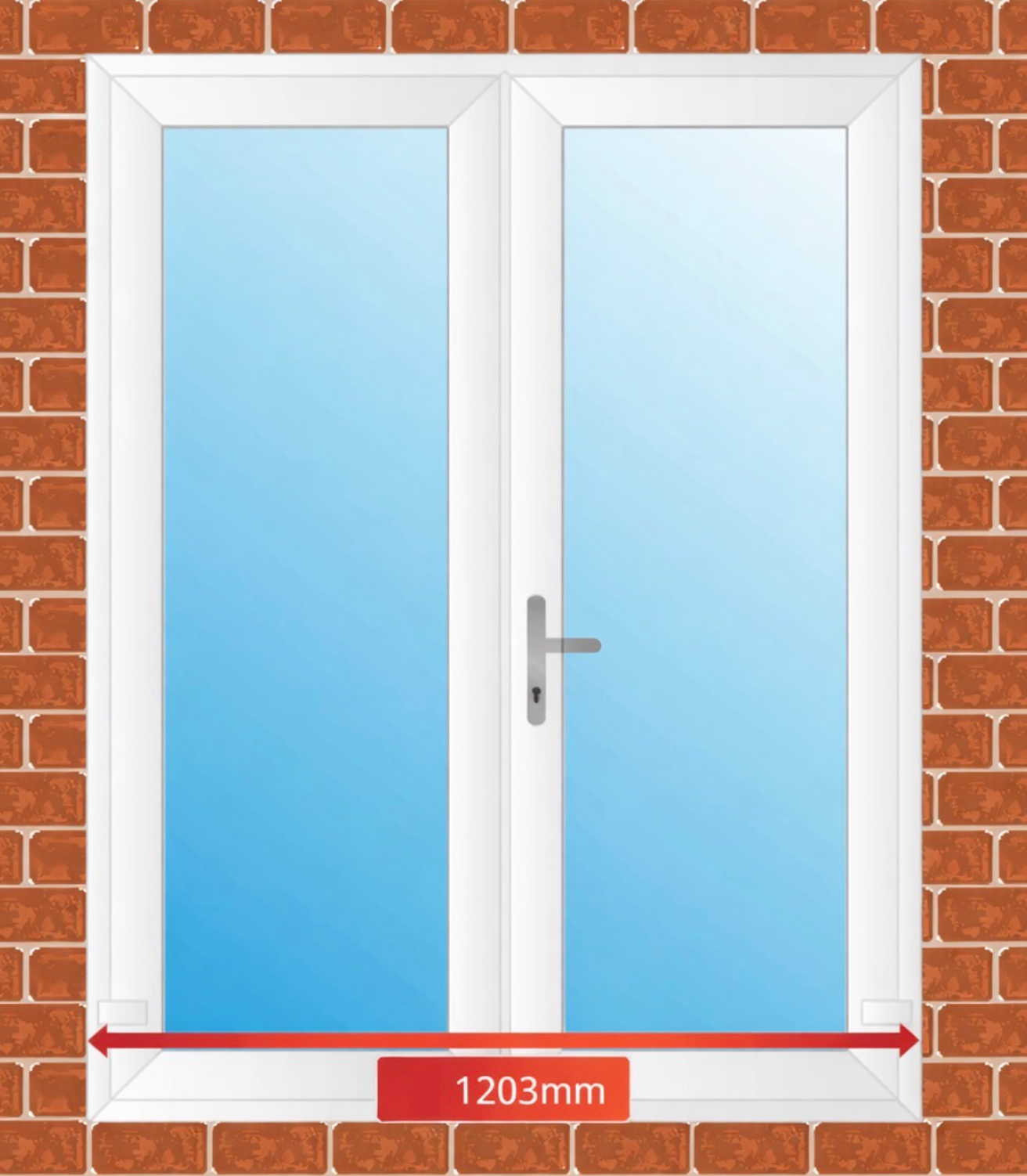 Checking opening width and glass span for an ONLEVEL SKYFORCE Juliet balcony