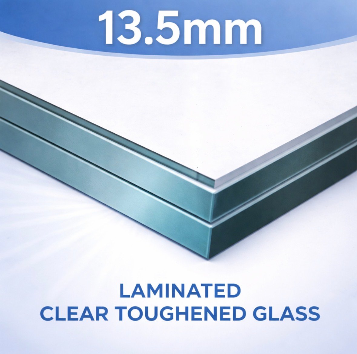 13.5mm laminated glass balustrade panels