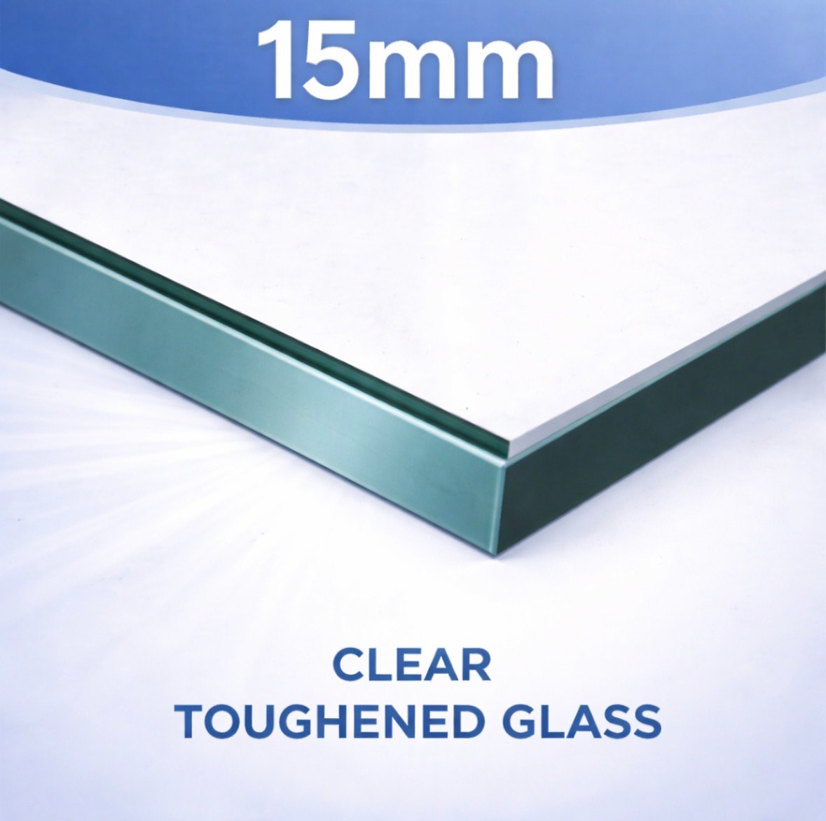 15mm clear toughened glass balustrade panels