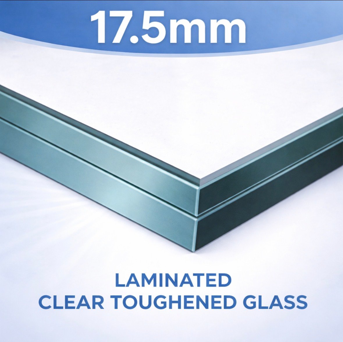 17.5mm laminated glass balustrade panels