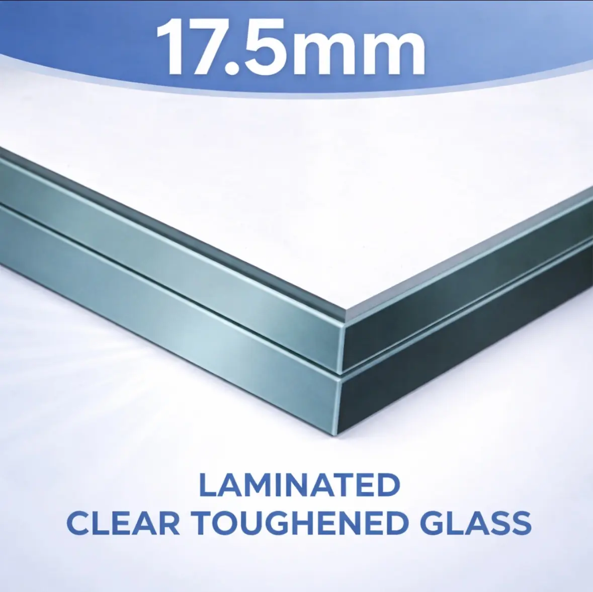17.5mm laminated glass balustrade panels
