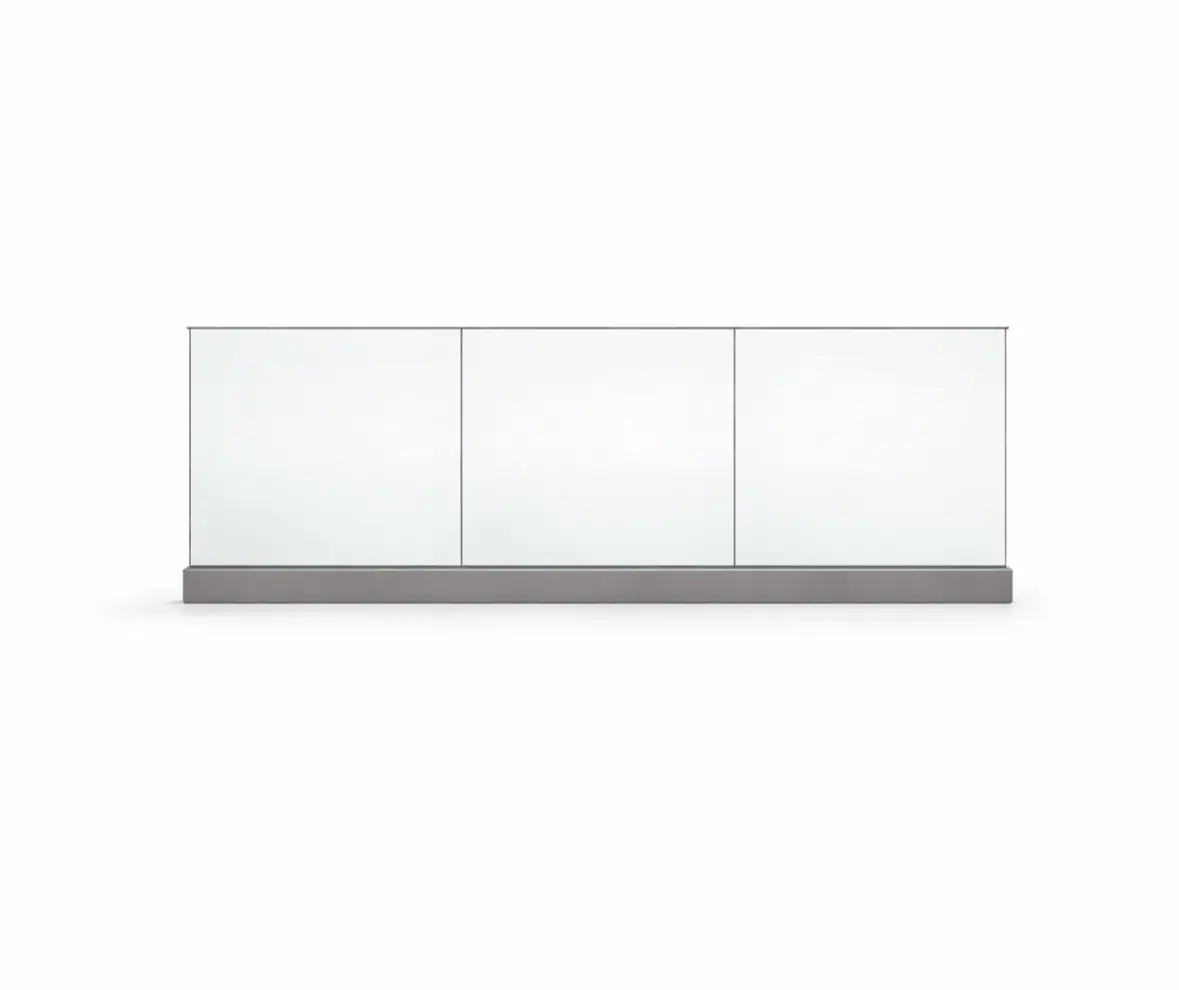 Frameless Glass Balustrade Kit Straight Run 3m