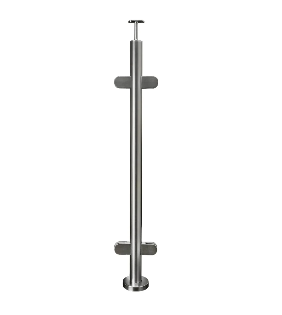 42.4mm round middle post 978mm satin stainless steel