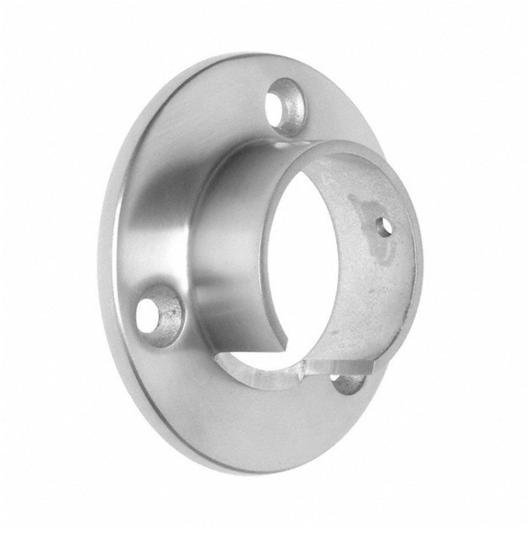 Slotted handrail wall bracket satin stainless steel