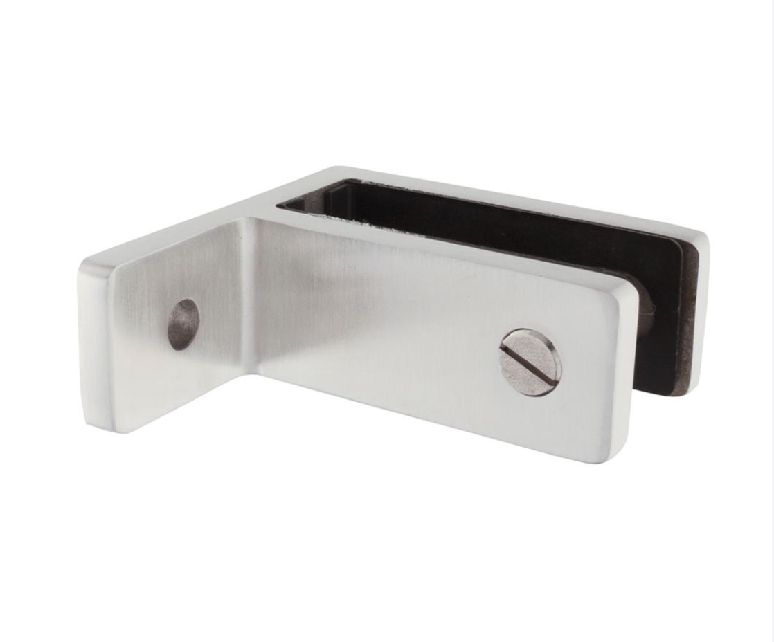 Wall to glass stiffener bracket for balustrade systems